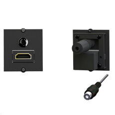 Bachman 917.189 Custom Modul Frame 1xHDMI 90° 1xMini jack