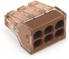 Spojovací krabicová svorka pro plné vodiče 6x 1,5-4 mm2 WAGO 773-606