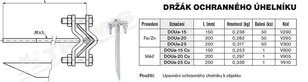Držák ochranného úhelníku DOUa-20 (FeZn) TREMIS V295