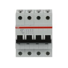 S204M-B10 4 fázový jistič 10 A char. B 10kA ABB 2CDS274001R0105