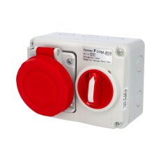 Nástěnná zásuvka blokovaná IP67/400V/16A/5P 6h - SpeedPRO FAMATEL 25110