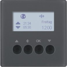 KNX RF žaluziový časový spínač quicklink Q.x antracit sametová BERKER 85745126