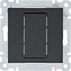 Záslepka, černá mat HAGER WL7013