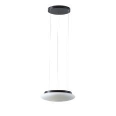 Závěsné svítidlo SATURN LE1 16W IP20 3K ON/OFF SKLO OPAL černá OSMONT SAT67428