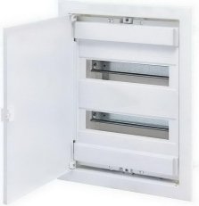 Zapuštěná rozvodnice s plechovými dvířky ECG28 28M (2x14) IP40 ETI 001101026