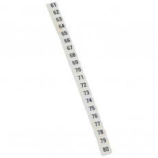 CAB3 PÁS ZNAČEK 61-80 ČERNÁ NA BÍLÉM POZADÍ PRO KABELÁŽ DO 1,5MM2 LEGRAND