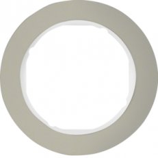 Rámeček, 1-násobný, serie R.classic, nerezová ocel/bílá lesk BERKER 10112014
