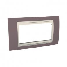Schneider MGU6.104.576 Krycí rámeček Allegro čtyřmodulový, Mauve/marfil