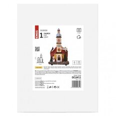 LED vánoční kostel, 17,5 cm, 3x AA, vnitřní, teplá bílá EMOS DCLW11