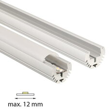 Závěsný kruhový hliníkový profil ZP, 23 mm, matný difuzor, komplet, 2 m