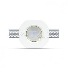GU10 Fitting Round Gypsum White Edge Cut