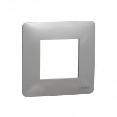 Krycí rámeček NOVÁ UNICA STUDIO jednonásobný, Aluminium SCHNEIDER NU200230