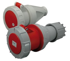 Průmyslová zásuvka na pohyblivý přívod 3F, IP67, 125A, 400V, 3p+PE ETI 004482014
