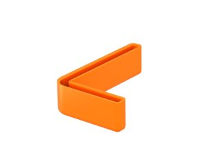 OBO WPK SL OR Ochranný kryt, pro konce profilu WE, oranžová Polyetylén, PE