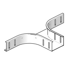 Horizontální odbočení pro kabelový žlab HL KBSI35, šířky 100mm, Sendzimir