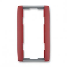 ELEMENT Dvojrámeček svislý karmínová/led. šedá ABB 3901E-A00121 24