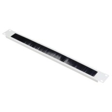 19'' průchozí panel s kartáčem (1x), výška 1U, RAL 7035 SCHRACK DTBB1BT---