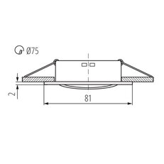 Kanlux 02554 NAVI CTX-DT10-AB - Podhledové bodové svítidlo