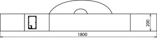 Taška z plachtoviny délka 1800 mm D 200 mm DEHN 766039