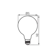 Světelný LED zdroj XLED G95 4W-SW (starý kód 29644), KANLUX 33518