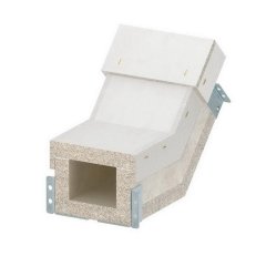 OBO PLCS VR060810 Svislý oblouk stoupající pro PYROLINE Con 100x80 šedá