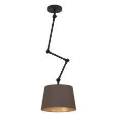 Stropní svítidlo PISTUNIO 1xE27 černá/cappuccino 40W IP20 EGLO 390198