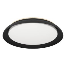 Stropní svítidlo PENJAMO 1 LED d465 černá/dřevo/bílá 20W IP20 EGLO 900857