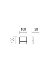 Nástěnné svítidlo EVEN AP SM LED SMD 3W IP54 MW 3000K REDO 9150