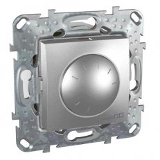 Unica Stmívač otočný 40-1000W vč.montážního rámečku Aluminium MGU5.512.30