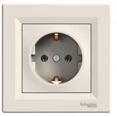 ASFORA Zásuvka SCHUKO 250V 16A, krémová SCHNEIDER EPH2900123