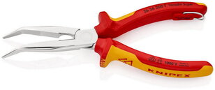 Půlkulaté kleště s břity (úzké ploché kleště) 200 mm KNIPEX 26 26 200 T BK