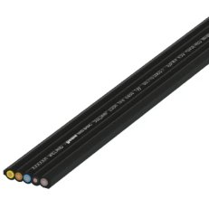 plochý vodič 5x2,5mm2, černý, PVC WIELAND 00.712.0303.1