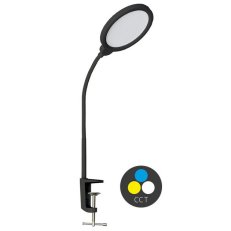 LED stmívatelná stolní lampa 10W,500lm,CCT,černá ECOLITE LU13A-CR