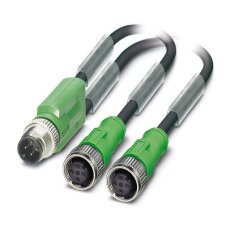 SAC-3P-M12Y/2X5,0-PUR/M12FSBLY