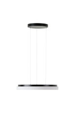 Závěsné LED svítidlo se skleněným stínidlem OSMONT CARINA LE2 32W IP40 4K černá