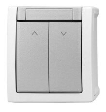 Nástěnný spínač žaluzií, bezšroubové svorky, IP54 SCHRACK EV210025--