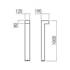 XTORRE STREET LIGHT 1Mr 1x10W 3000K T2-S