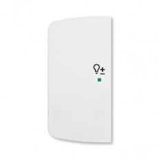 ABB Tango Kryt 2násobný levý symbol stmívání bílá 6220A-A02104 B
