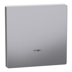 Klapka, Merten System D, s kontrolním okénkem, stainless steel, plast