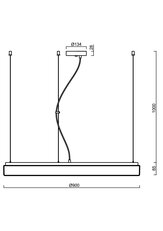 Závěsné svítidlo DELIA L5 150W IP40 4K ON/OFF PMMA bílá OSMONT DEL48748