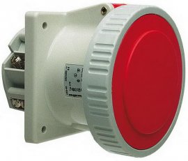 Walther 479309 Vestavná zásuvka 125A 3P 400V 9h IP67, přímá