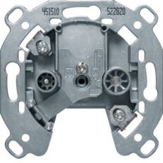 Zásuvka, anténní, TV-R, průchozí, 75 ohmů, 10db HAGER WDF45921