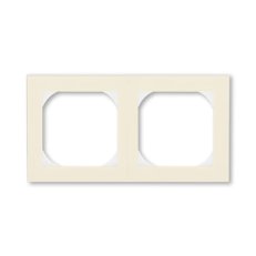 LEVIT Dvojrámeček s otvorem 55x55 slonová kost/bílá ABB 3901H-A05520 17
