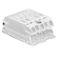 Svorkovnice SLK X/5 (L-N-E-DA+-DA-) pro svítidla, bezšroubová, PC /88168810