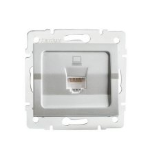 Datová zásuvka LOGI RJ45Cat 5e Jack 25226 Kanlux stříbrná