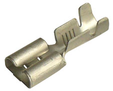 MOC 6-68 Mosazná objímka cínovaná, průřez 4-6mm2 / 6,3x0,8mm