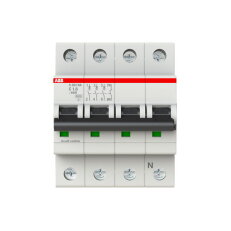 ABB S203-C1,6NA jistič 3F odpojení N vodiče (3+NA) 1.6 A char. C 6kA