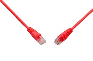 Patch kabel CAT5E UTP PVC 10m červený snag-proof SOLARIX 28361119