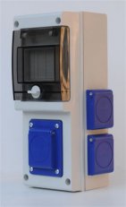 Zásuvková rozvodnice nejištěná 632 BLOCK1 5x230V SCAME 632.2WW