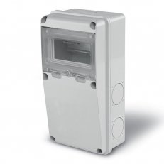 Prázdná zásuvková skříň ENERBOX bez otvorů 6DIN SCAME 633.1010